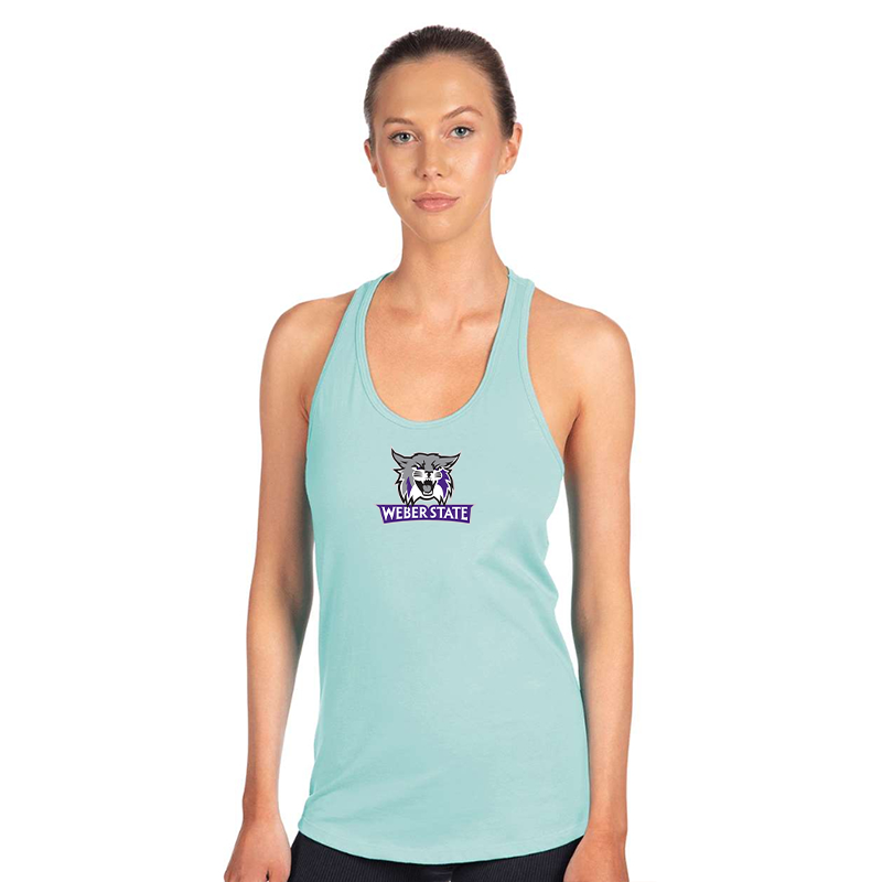 Women's Weber State Wildcats Next Level Ideal Racerback Tank